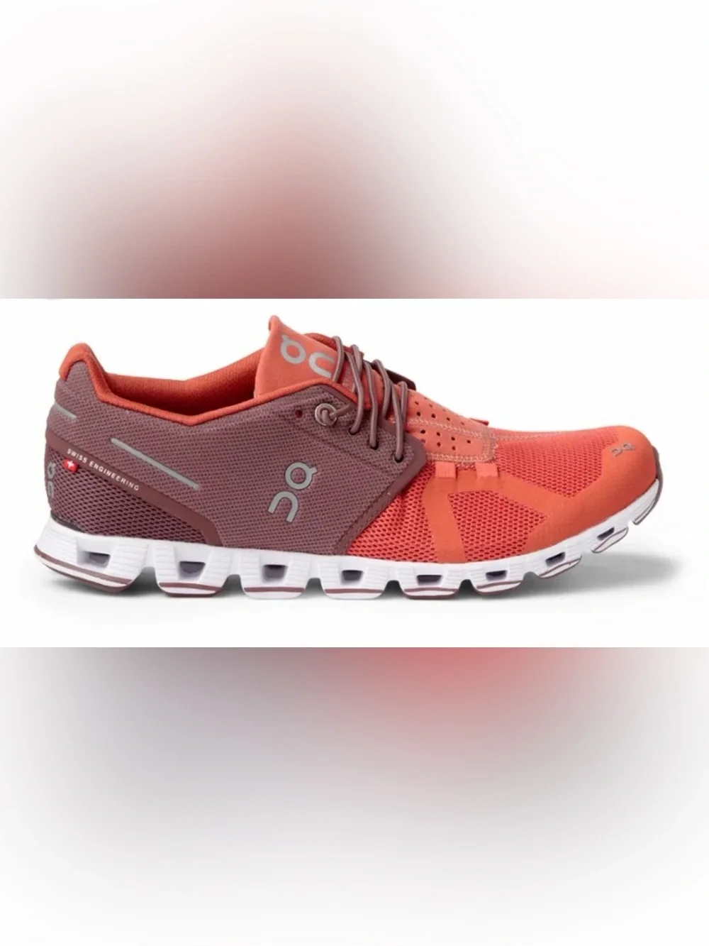 On cloud Running REI Athletic Shoe in Coral and Maroon size 10.5